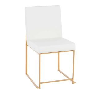 Gatsby Gold White Chair